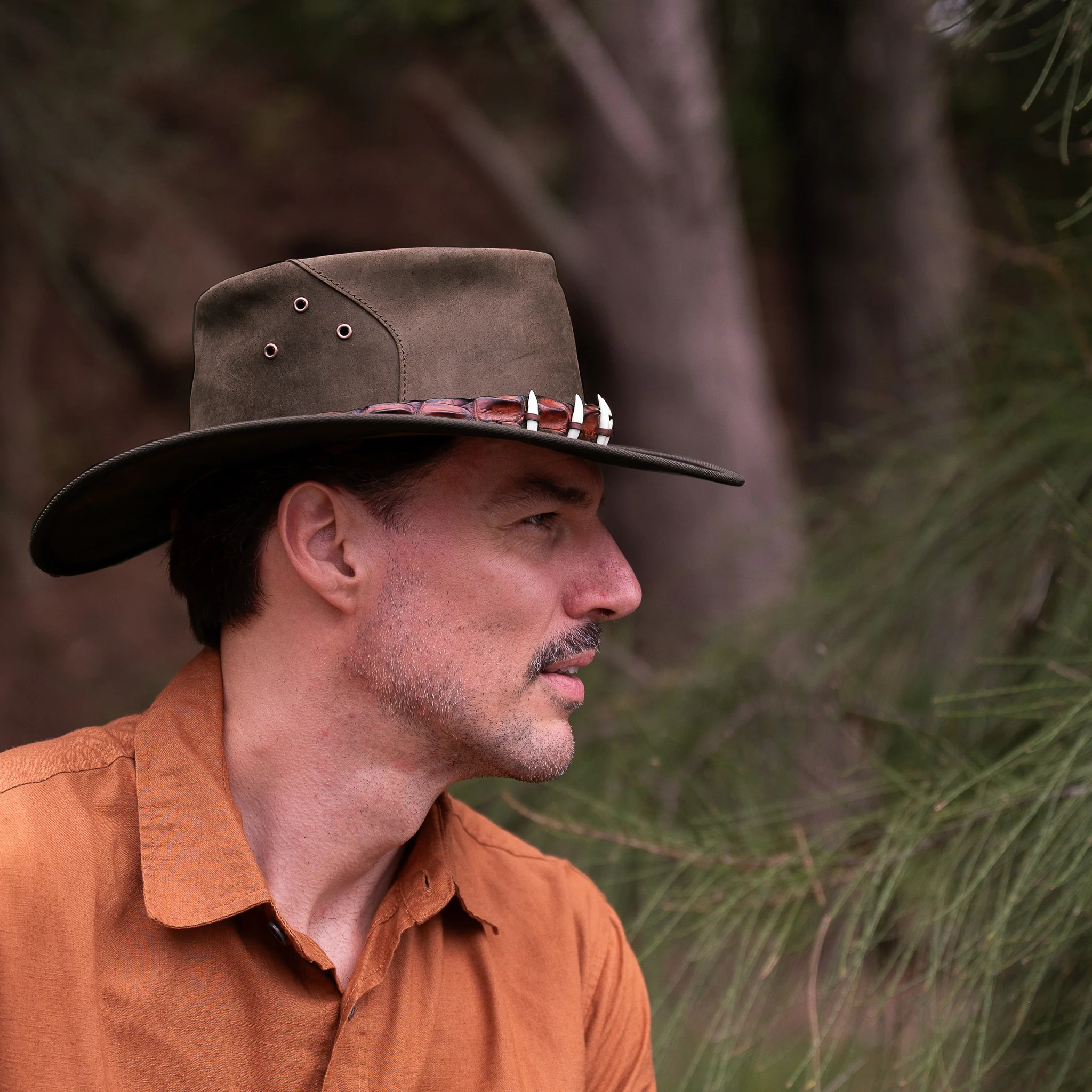 Roo Dundee Leather Hat - Image 7