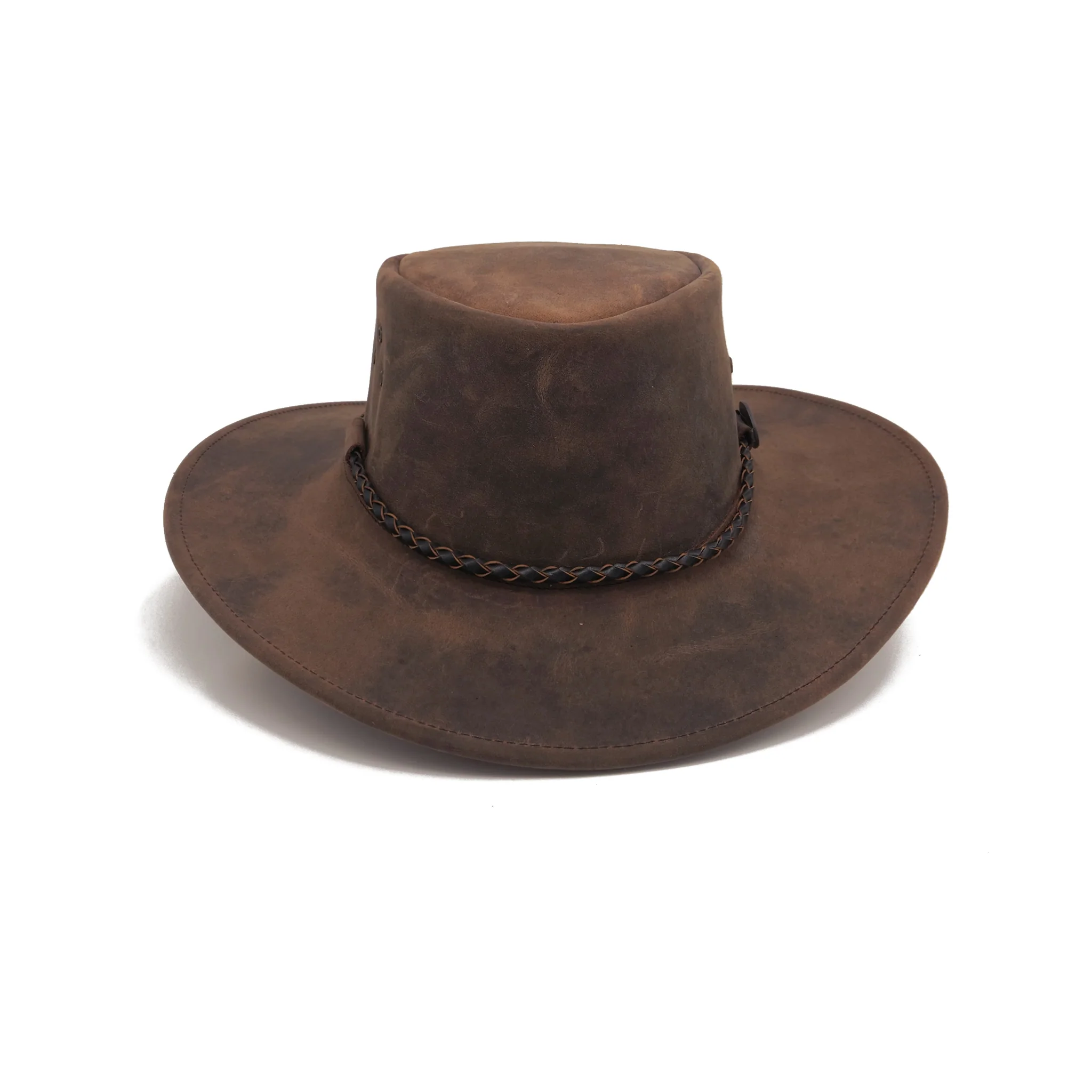 Echuca Kids Leather Hat - Image 2