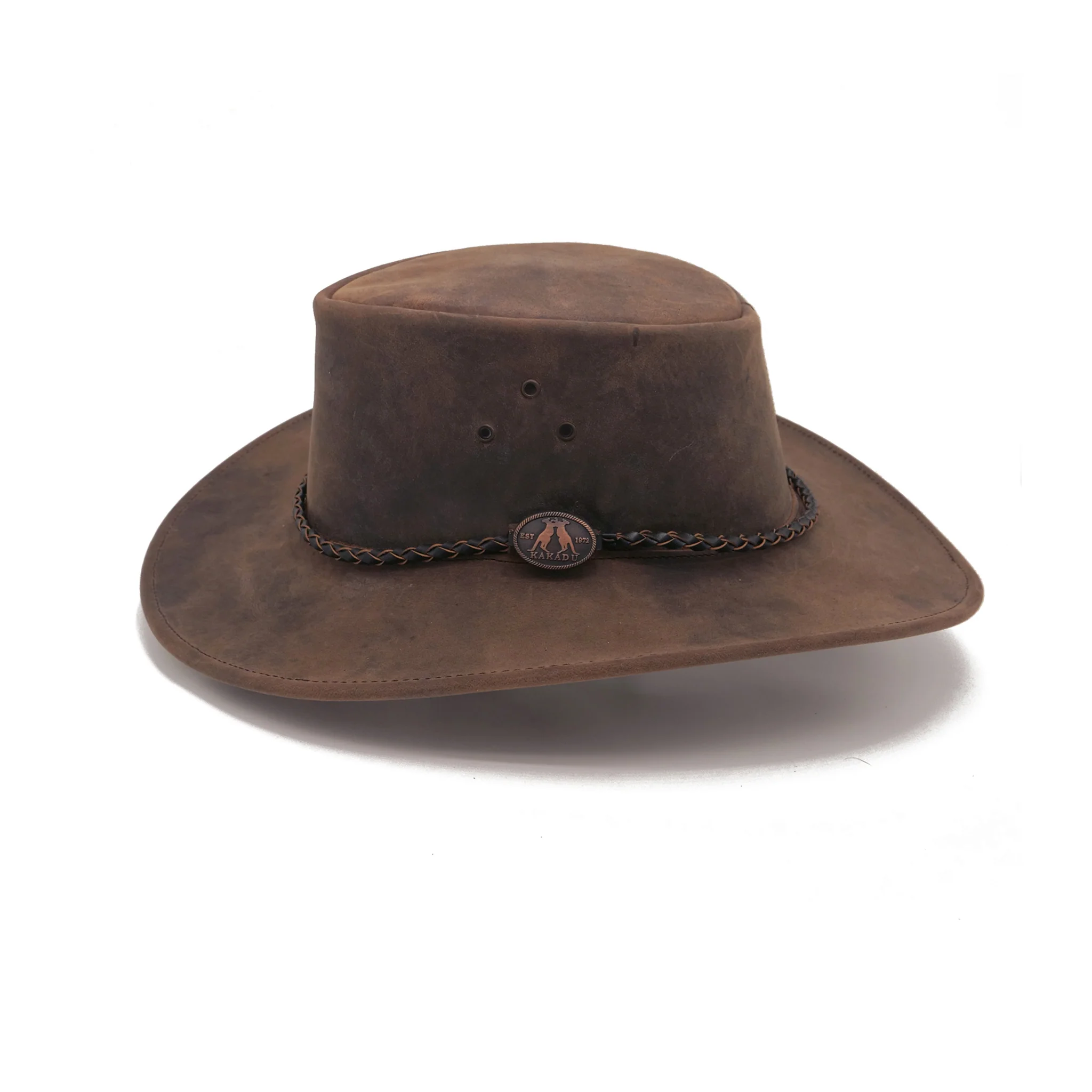 Echuca Kids Leather Hat - Image 3