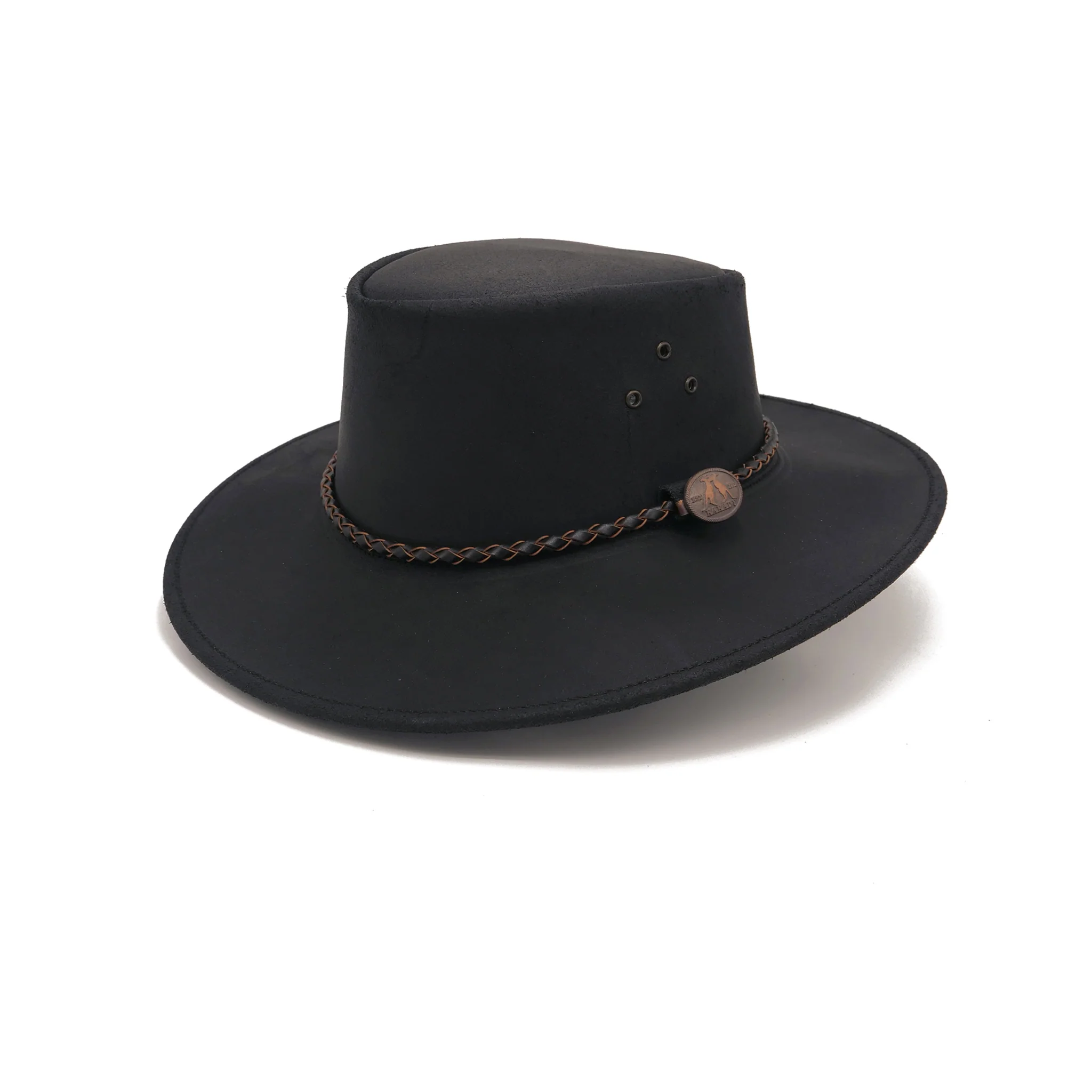 Echuca Kids Leather Hat - Image 4