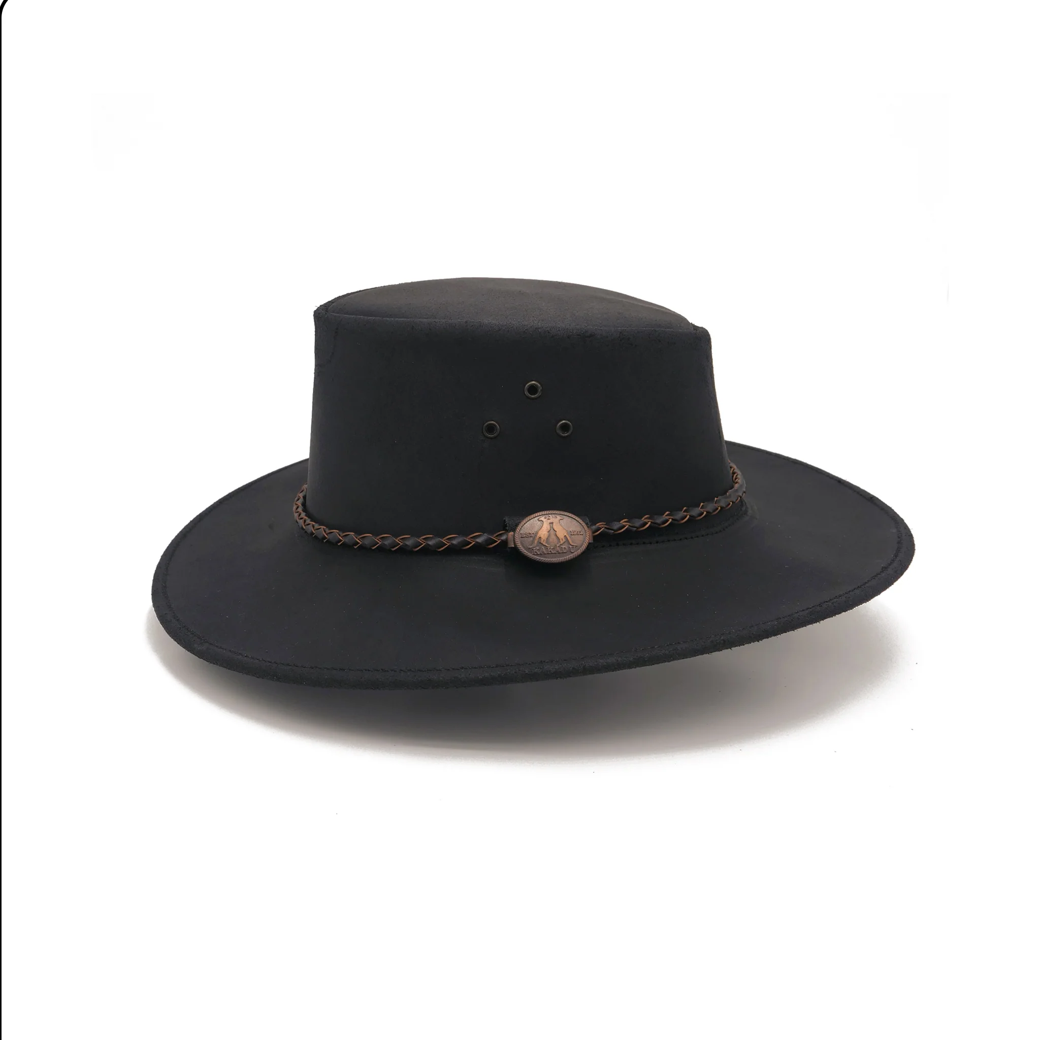 Echuca Kids Leather Hat - Image 6