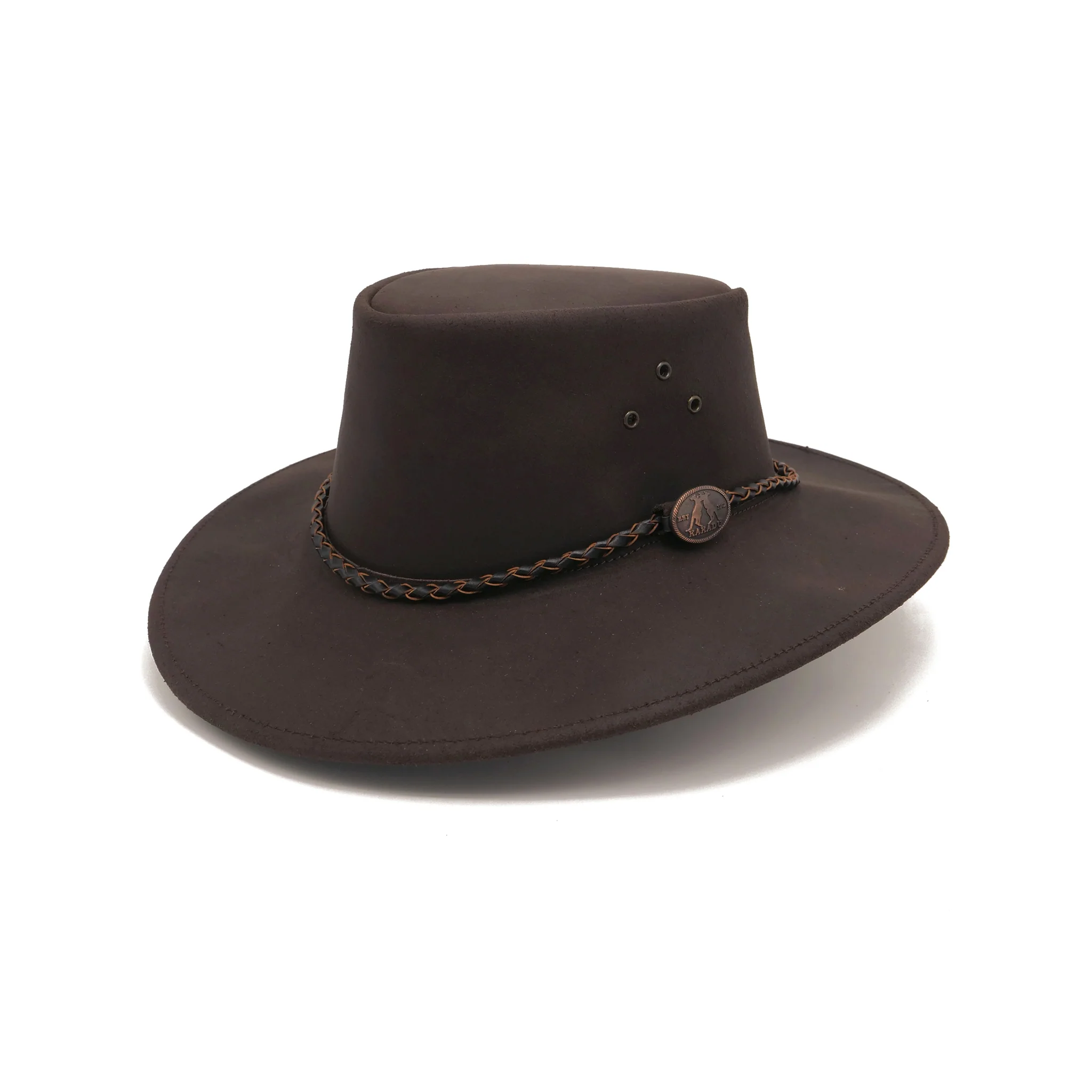 Echuca Kids Leather Hat - Image 7