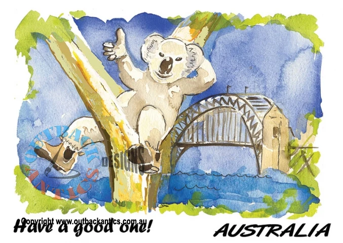 "Have a good one"  Aussie Bush Greeting Card - Image 3