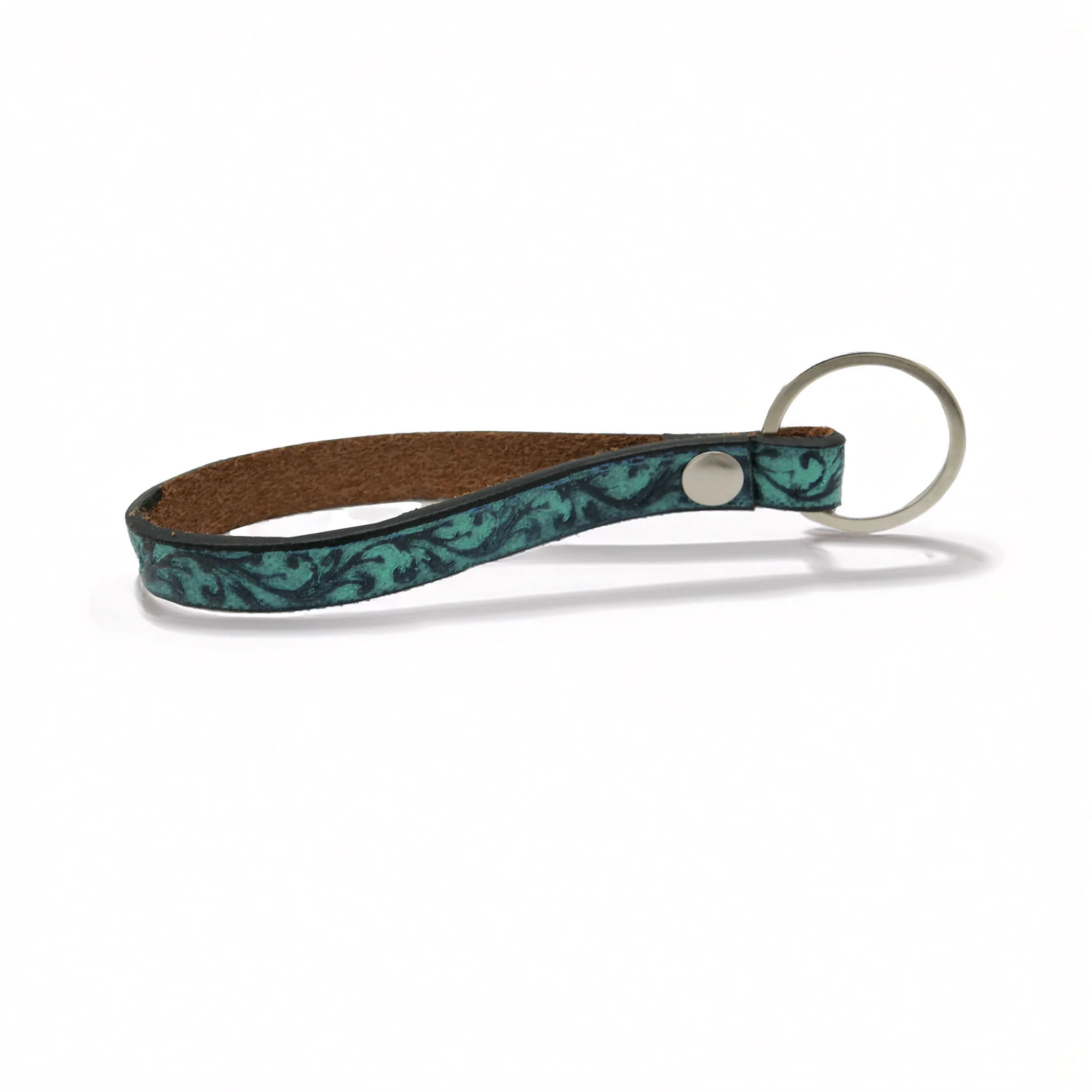 Embossed Leather Keyring - Image 4