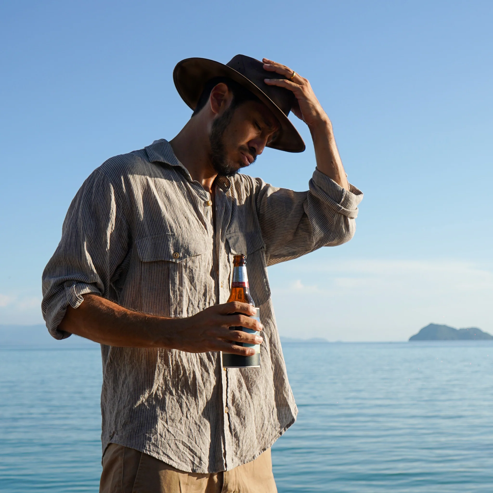 Darwin Kangaroo Leather Hat - Image 17